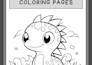 do line art illustration for children or adult coloring book